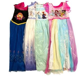 Lot of Disney Princess nightgowns, size 4